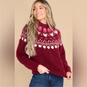 Scotch & Soda Tulip Fairisle Pullover Sweater NWOT